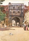 Childe Hassam Famous Paintings - Gateway at Canterbury